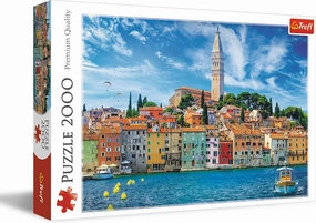 Trefl Rovinj, Croatia 2000 Piece Jigsaw Puzzle Red 19"x13" Print, DIY Puzzle, Creative Fun, Classic Puzzle for Adults and Children from 15 Years Old