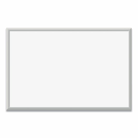 U Brands Magnetic Dry Erase Board with Aluminum Frame, 36" x 24" (Actual Size: 35" x 23"), White Surface, Satin Aluminum Frame