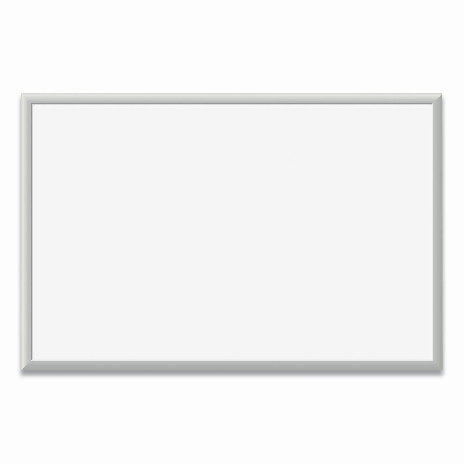 U Brands Magnetic Dry Erase Board with Aluminum Frame, 36" x 24" (Actual Size: 35" x 23"), White Surface, Satin Aluminum Frame