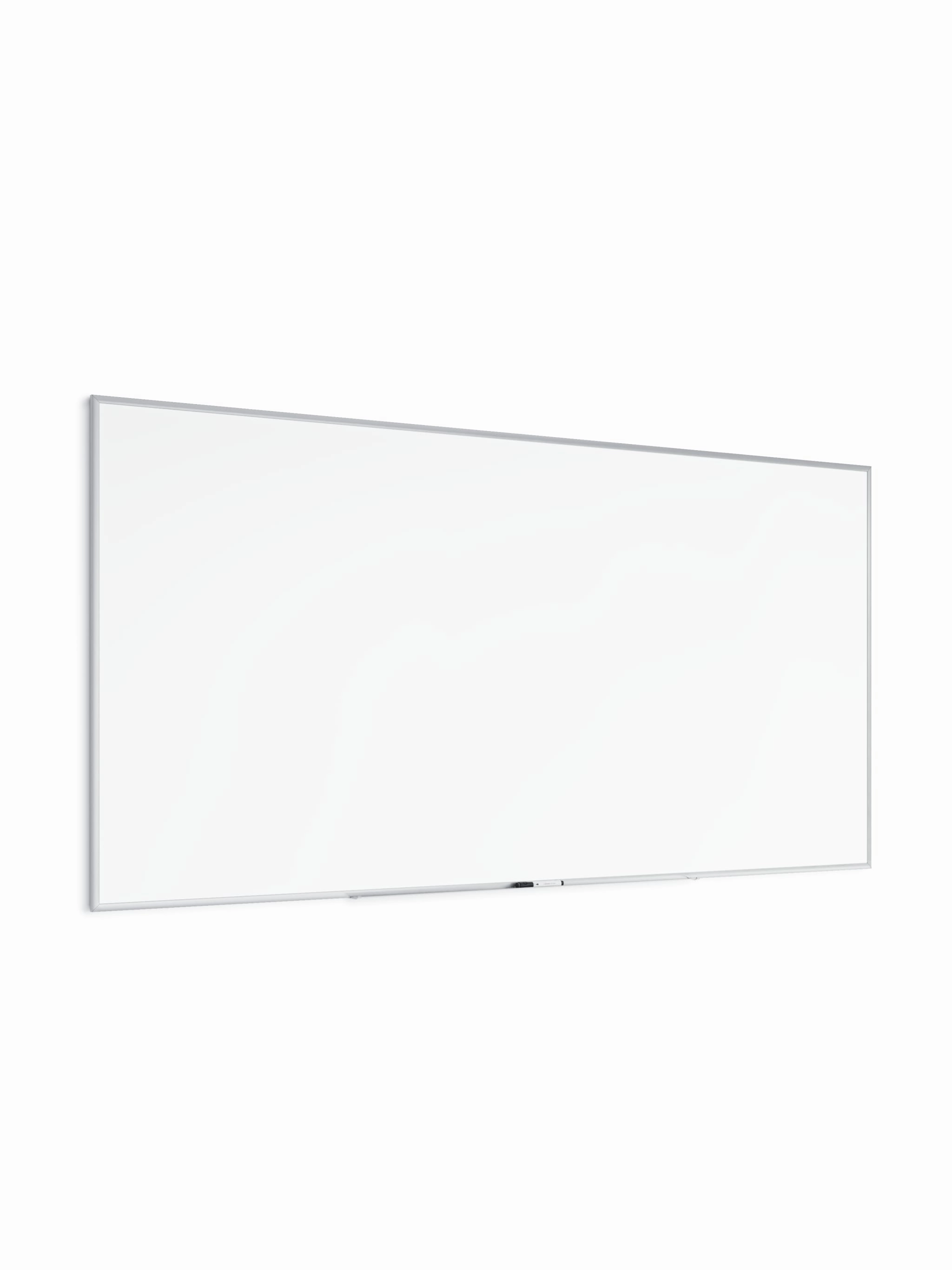 U Brands Silver Aluminum Frame  Dry Erase Board, White, 47" x 95"