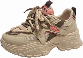 VAXAV Women's Fashion Breathable Mesh Platform Sneakers Casual Jogging Walking Shoes 5.5-8.5