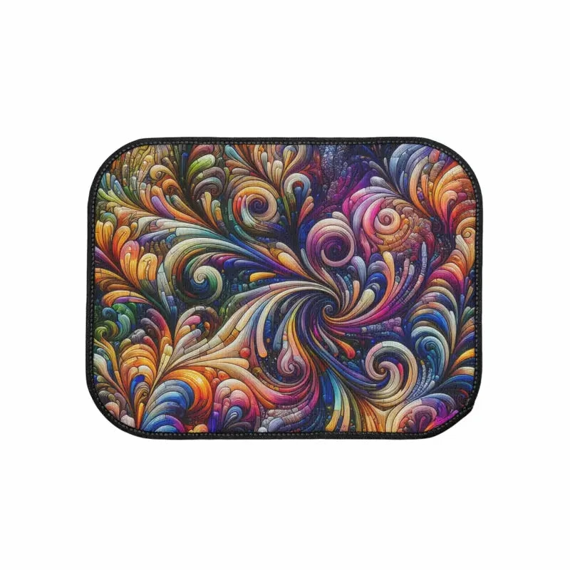 Vibrant Swirl Car Floor Mats Colorful Comfort and Style for Rides