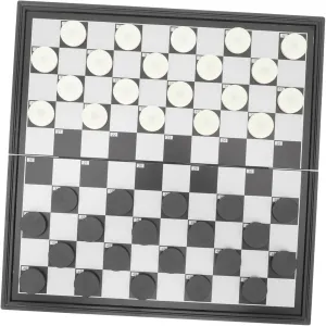 VICASKY 100-grid Magnetic Checkers Chess Sets Portable Game Fine Craftsmanship
