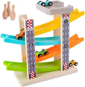 VICASKY 1Set Funny Car Inertial Gliding Educational Multi Layer Glider Track Car for Early Learning Engaging and Play for Ages and Up