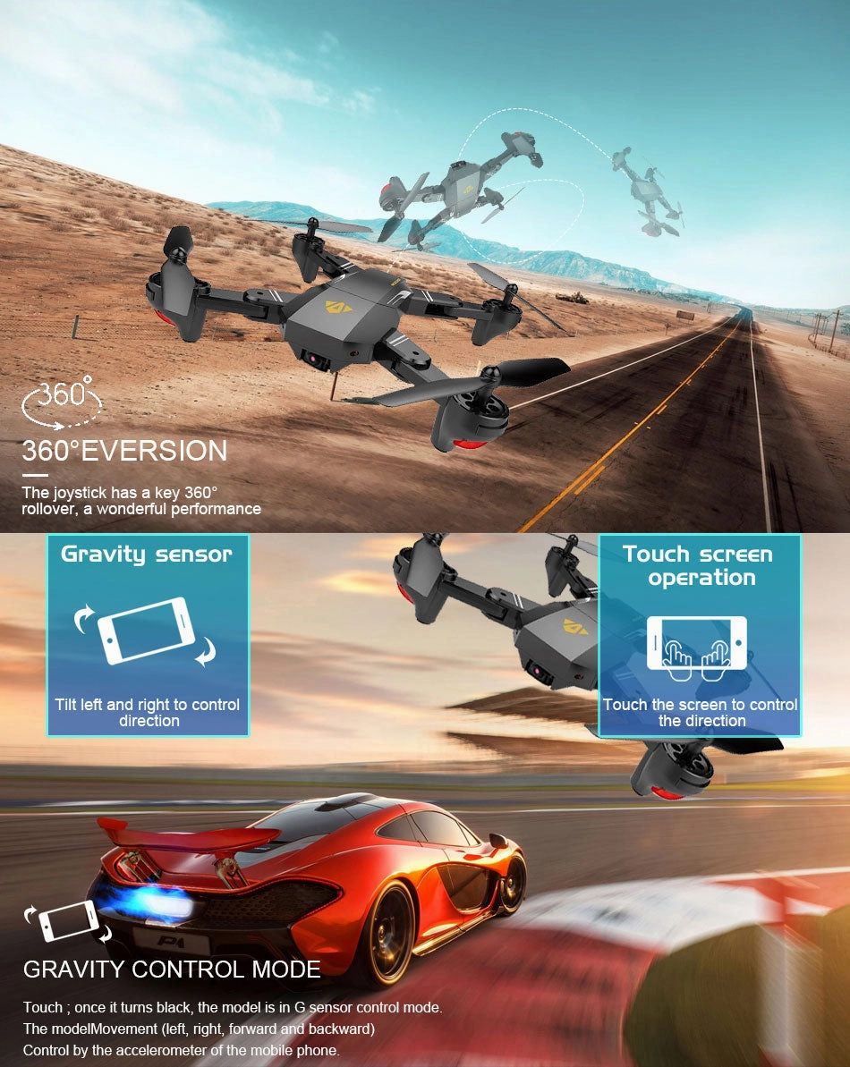Visuo XS809W Mini Foldable Selfie Drone with Wifi