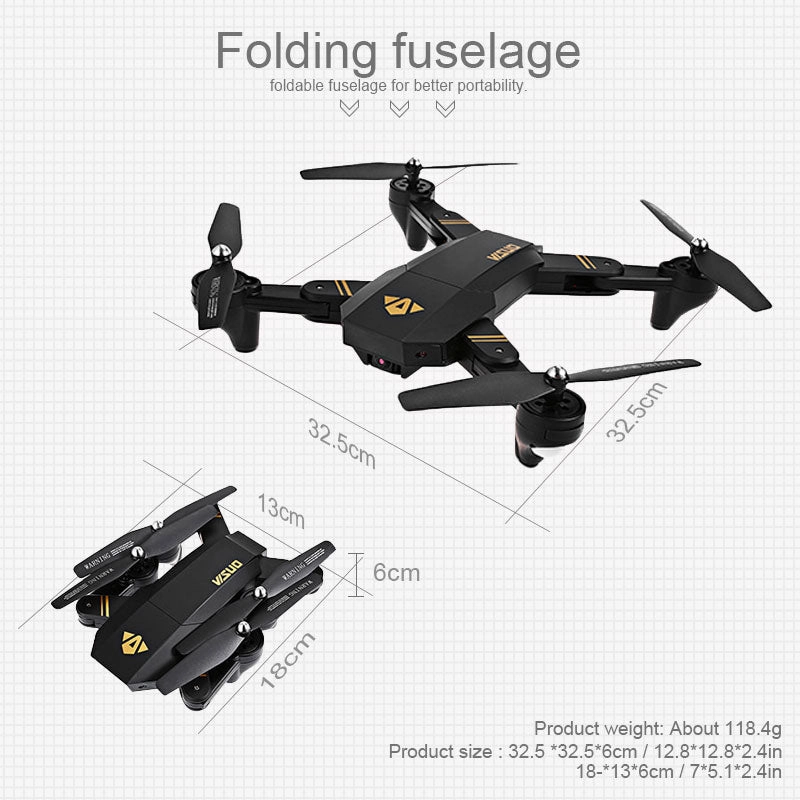 Visuo XS809W Mini Foldable Selfie Drone with Wifi