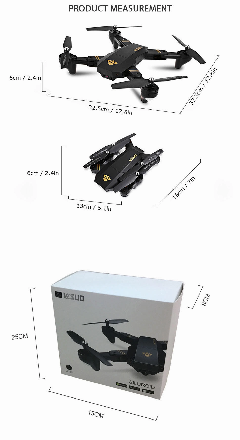 Visuo XS809W Mini Foldable Selfie Drone with Wifi
