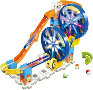 VTech - Marble Rush, Electronic Ball Circuit Fun Fair Set Electronic M300E, Building Set, 26 Pieces, 5 Balls, Gift for Children from 4 Years Old
