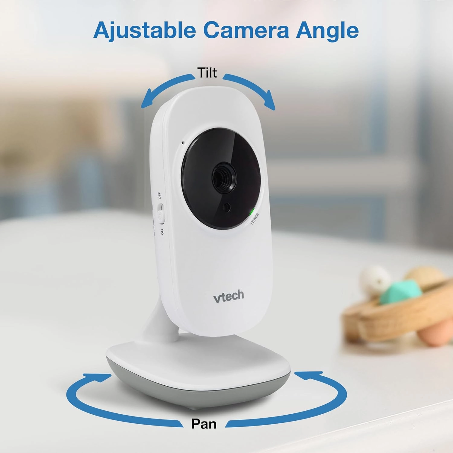 VTech VM819 Baby Monitor with Camera and Audio, 2.8” Screen Portable Baby Camera, Night Vision, 2-Way Audio, Temperature Sensor and Lullabies, Secure Transmission No WiFi, Ideal for Baby/Elderly/Pet