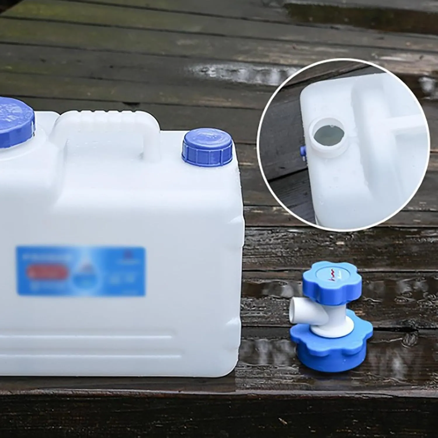Water Container with Spigot – Portable Water Storage Carrier for Camping, Outdoor, Hiking, Backpacking (4.76 Gallon/18 Liter)