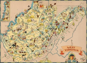 WEST Virginia Wooden Map Jigsaw Puzzle Toys for Adults USA of State Map Decorate Puzzle Games 500 Piece