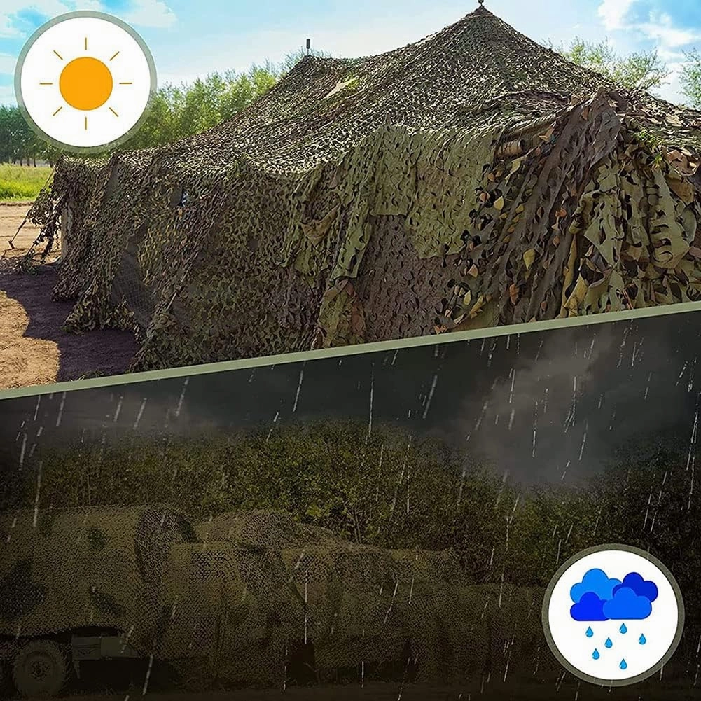 WHFTD Camouflage Netting - Camo Mosquito Nettings - Woodland Net Mesh for Covering Hunting Shooting Blind Watching Hide Party Decorations,10×15m/32.8×49.2ft