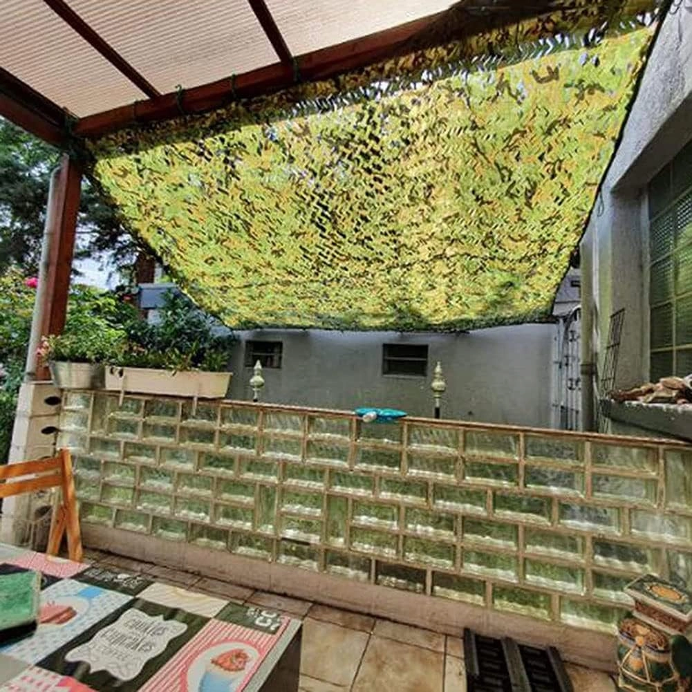 WHFTD Camouflage Netting - Camo Mosquito Nettings - Woodland Net Mesh for Covering Hunting Shooting Blind Watching Hide Party Decorations,10×15m/32.8×49.2ft
