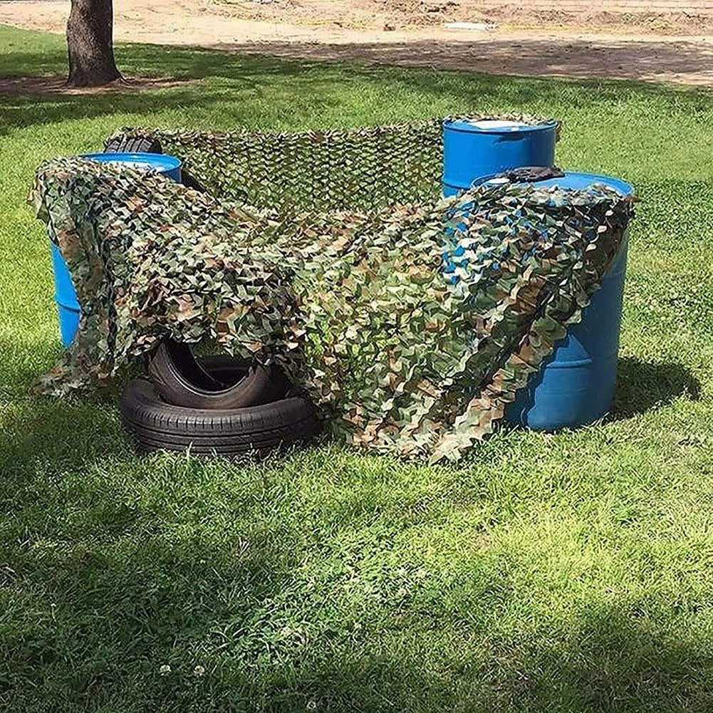 WHFTD Camouflage Netting - Camo Mosquito Nettings - Woodland Net Mesh for Covering Hunting Shooting Blind Watching Hide Party Decorations,10×15m/32.8×49.2ft
