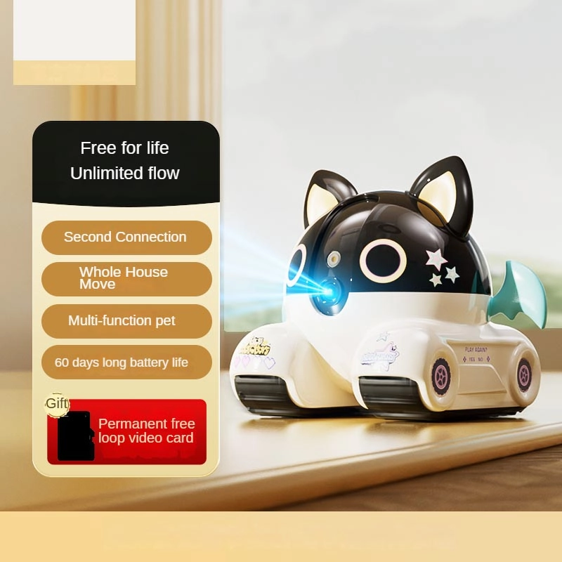 Whole house mobile camera pet monitoring robot home use