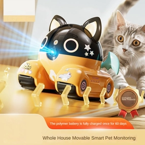 Whole house mobile camera pet monitoring robot home use