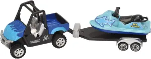 Wild Republic Aquatic Truck with Trailer, Gifts for Kids, Imaginative Play Toy, 5"
