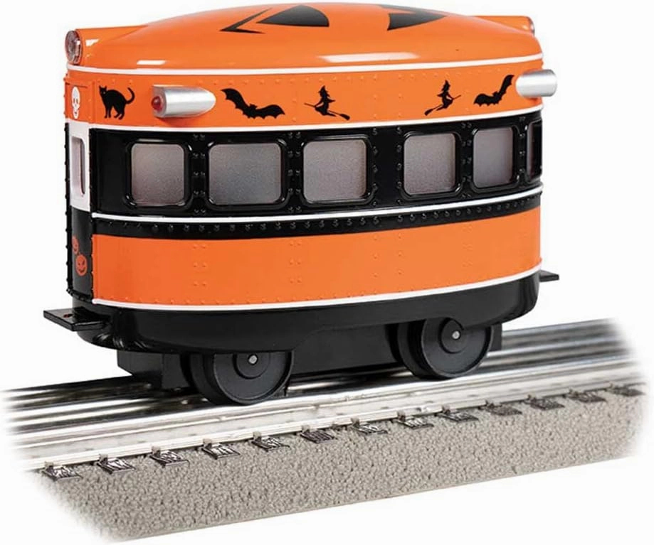 Williams By Bachmann Self Propelled Eggliner Rail Car – Halloween – O Gauge