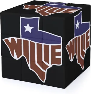 Willie's Texas Adults 3x3x3 Color-Matching Smooth Fully Printed Cube Gift