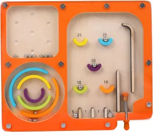 WODI Marble Maze for Kids 3  - Montessori Pinball Machine Game, Preschool Educational Toy, Toddler Activities, Learning Resources, Hand-Eye Coordination Training