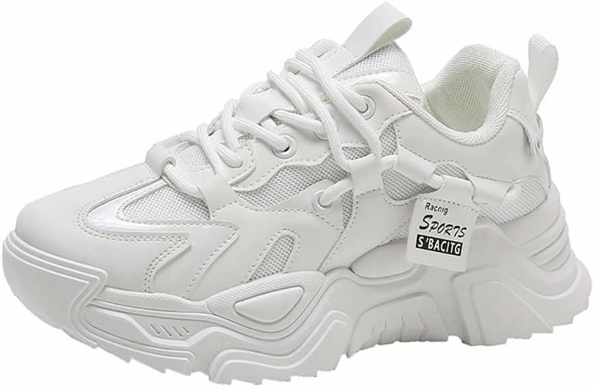 Women's Fashion Comfort Sport Breathable Mesh Platform Sneakers Casual Running Walking Shoes 5.5-8.5