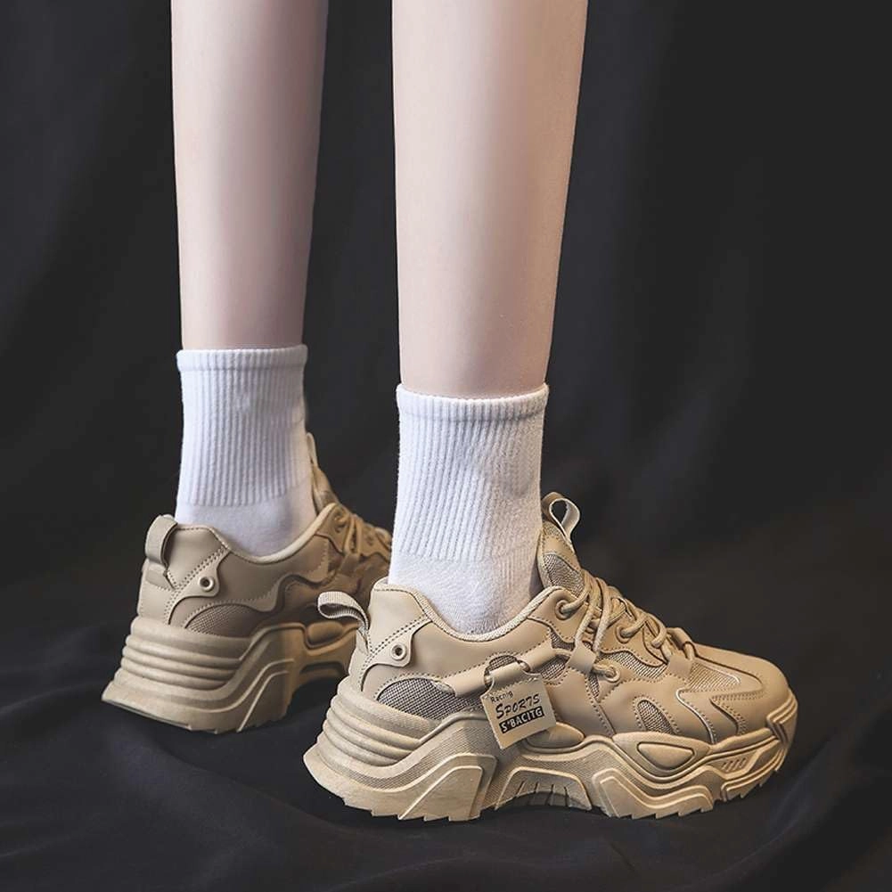 Women's Fashion Comfort Sport Breathable Mesh Platform Sneakers Casual Running Walking Shoes 5.5-8.5