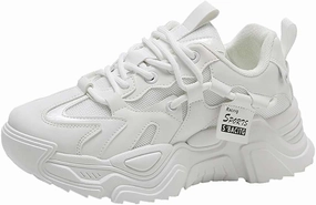 Women's Fashion Comfort Sport Breathable Mesh Platform Sneakers Casual Running Walking Shoes 5.5-8.5