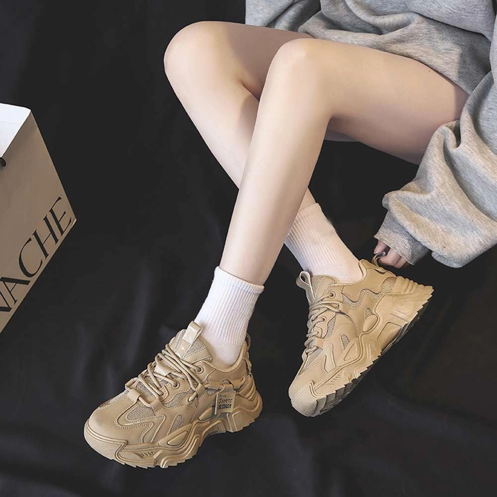 Women's Fashion Comfort Sport Breathable Mesh Platform Sneakers Casual Running Walking Shoes 5.5-8.5