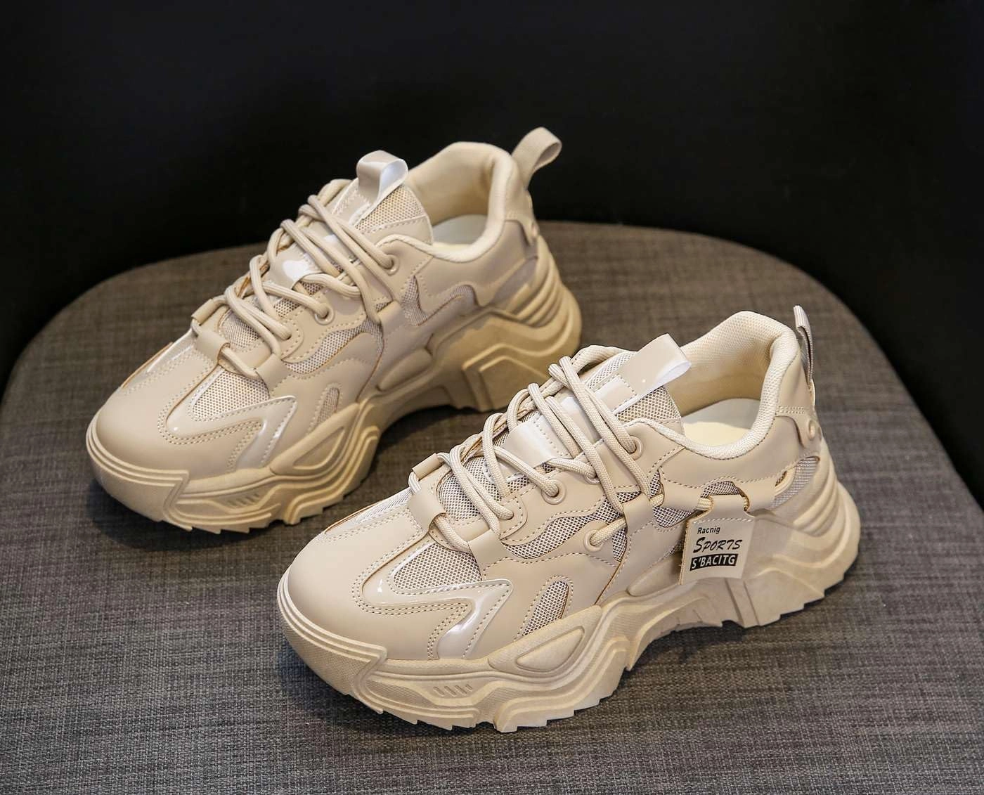 Women's Fashion Comfort Sport Breathable Mesh Platform Sneakers Casual Running Walking Shoes 5.5-8.5