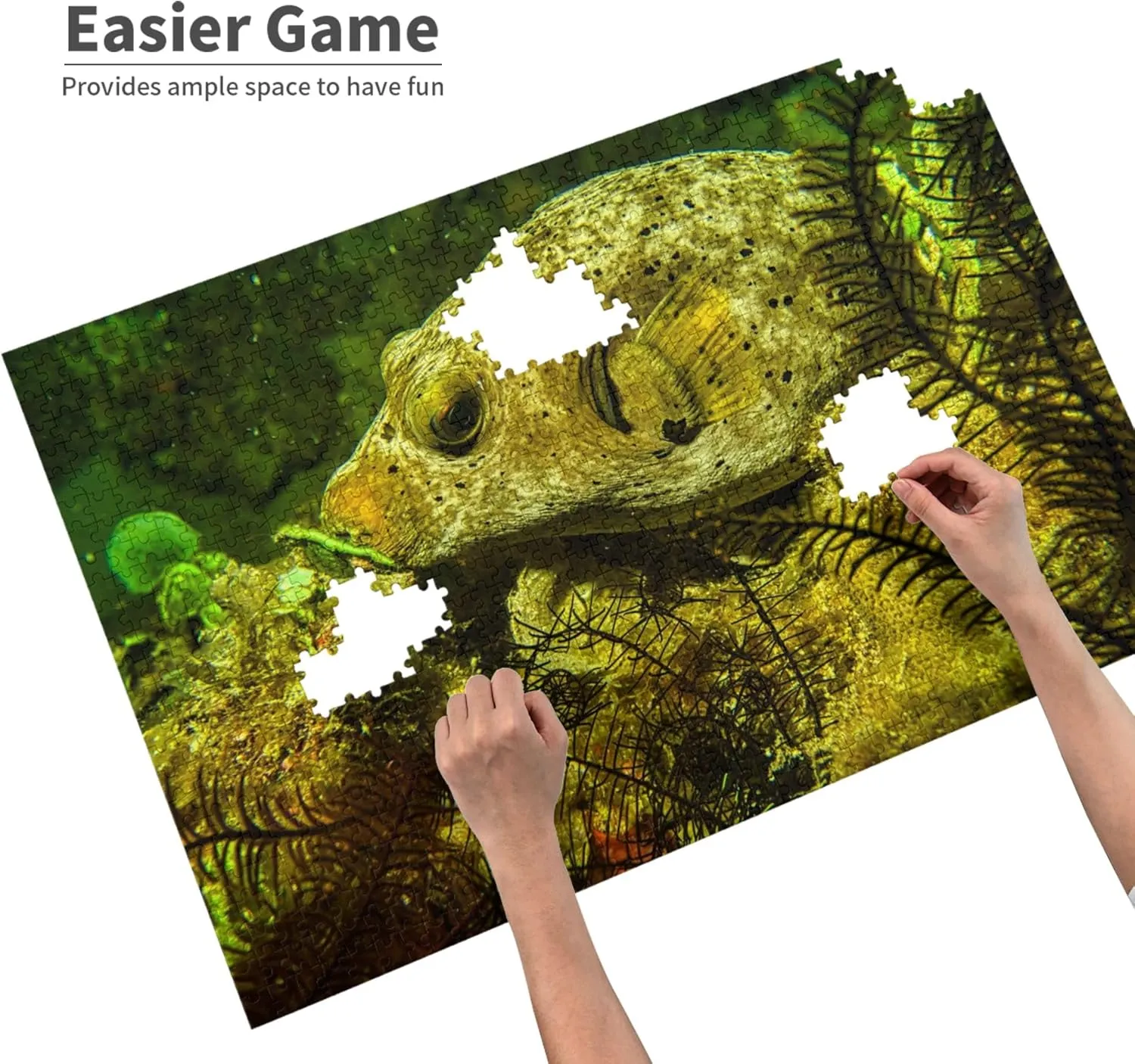 Wooden Puzzles Fish 1000 Piece Mother's Day Children's Day Exercise Patience Puzzle Game - Education Intellectual Puzzle Game Toys Gift