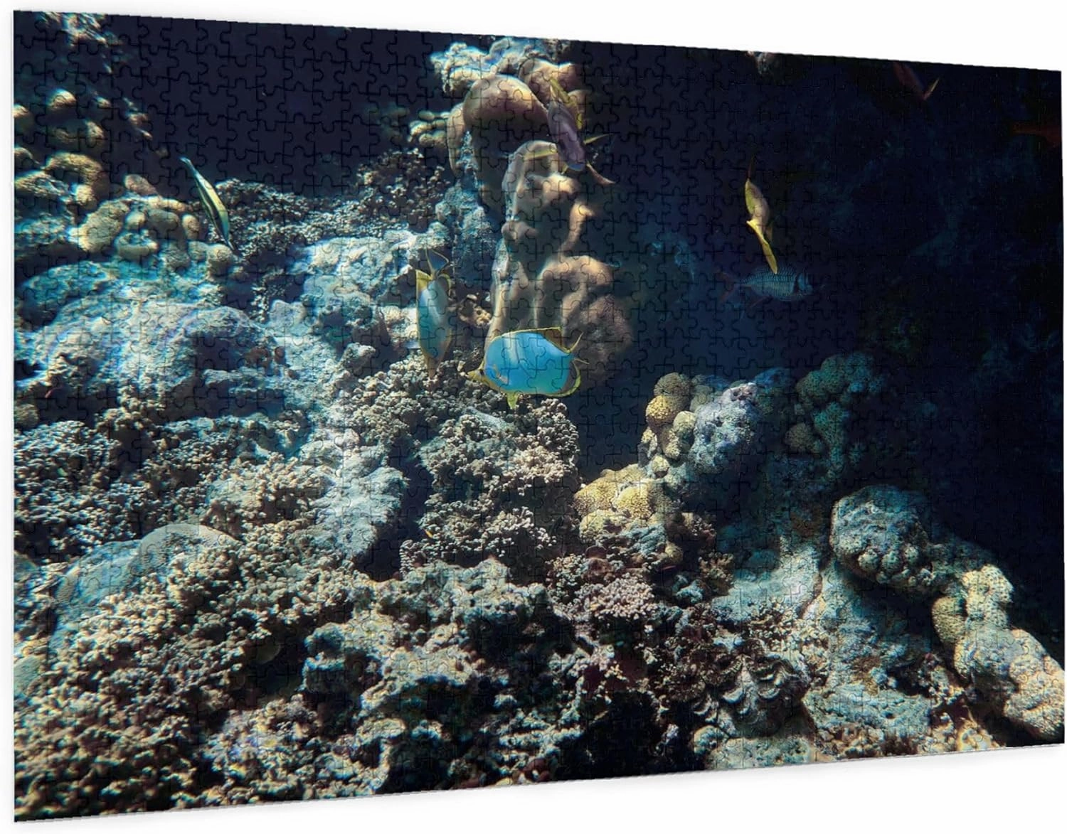 Wooden Puzzles Underwater Fish 1000 Piece Mother's Day Children's Day Exercise Patience Puzzle Game - Education Intellectual Puzzle Game Toys Gift