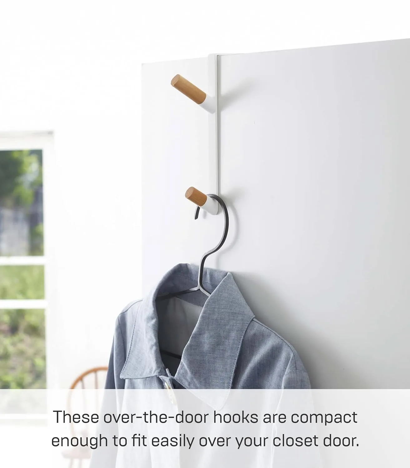 Yamazaki Home Over-The-Door Hook, Steel, Over-The-Door, No Assembly Req.