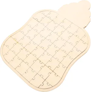 Yardwe Wooden Learning Puzzle DIY Bottle Jigsaw for Boys and Girls Arts Crafts Montessori Toys