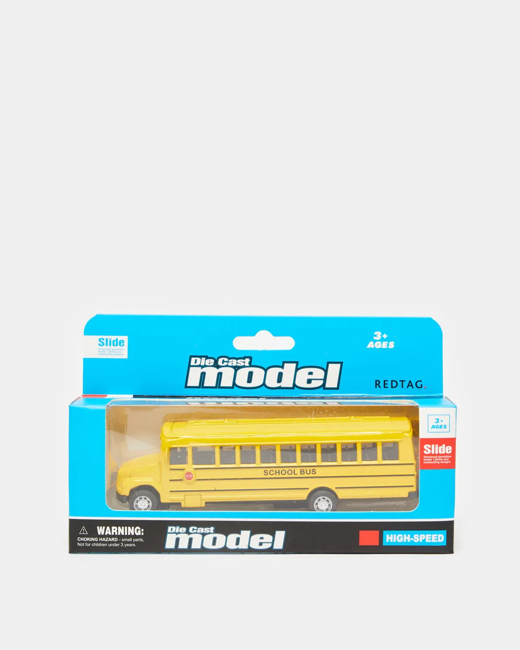 Yellow Pull Back Die Cast School Bus