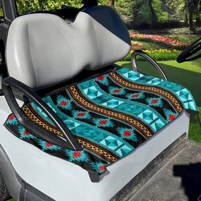 Yewattles Golf Cart Seat Cover Portable Club Car Seat Towel Universal Fit 2-Seat Golf Cart