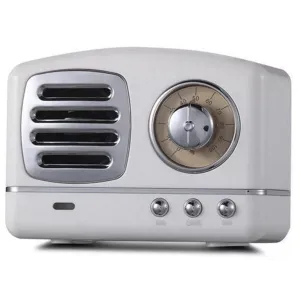 Zunammy 80s Style Retro Vintage Mini Bluetooth Speaker | Small and Easy to Carry - White